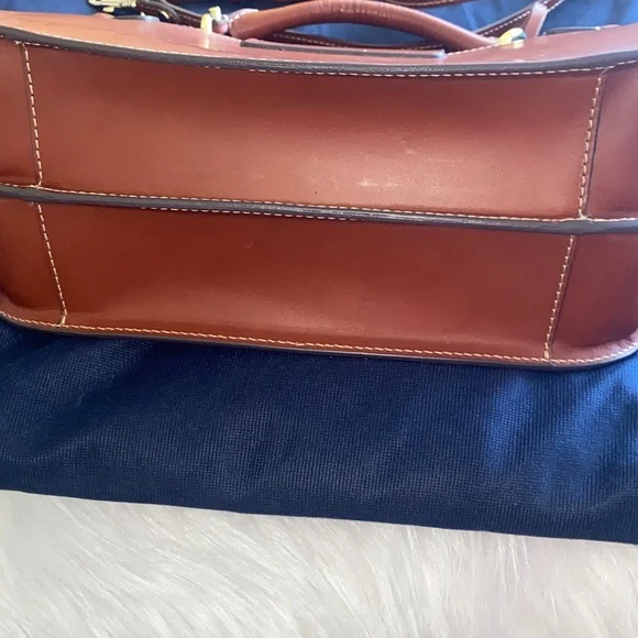 Dooney & Bourke Tan Leather Satchel with Gold Accents - Picture 2 of 9